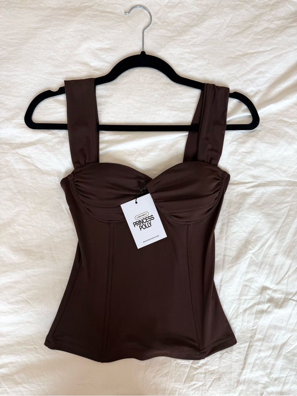BNWT Princess Polly Brown Corset Top